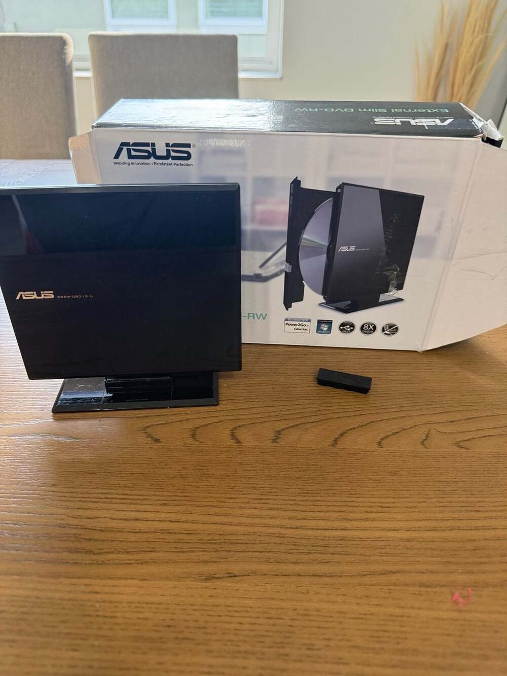 ASUS SDRW-08D1S-U External Slim DVD+/-RW USB Drive